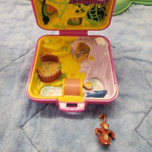 Bluebird Polly Pocket Vintage 1989 Wild Zoo World compact with moneky